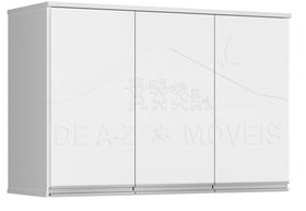 Armário/Aéreo Módulo 3 Portas VALEN Cor Branco