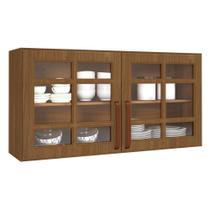 Armário Aéreo Monza 120cm 2 Portas com Vidro Incolor - Indékes