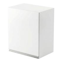 Armário Aéreo Multiuso Lux 40cm 100%MDF 01 Porta Branco - Desk Design Armário Aéreo Multiuso Lux 40cm 100%MDF 01 Porta Branco - Desk Design