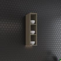 Armário Aéreo Nicho 20cm 100% MDF Aurora Marrom/Duna Armário Aéreo Nicho 20cm 100% MDF Aurora Marrom/Duna