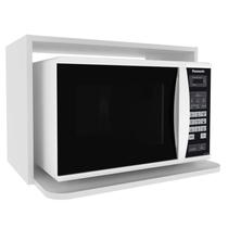 Armario Aereo Nicho Microondas 60 cm MDF CZ3319 Branco Tecno Mobili Armario Aereo Nicho Microondas 60 cm MDF CZ3319 Branco Tecno Mobili