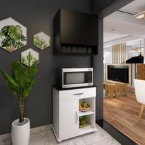 Armário Aéreo Organizador 2 Portas 60cm Cozinha e Escritório Resistente e Fácil de Limpar Preto Armário Aéreo Organizador 2 Portas 60cm Cozinha e Escritório Resistente e Fácil de Limpar Preto
