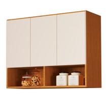 Armario Aéreo Organizador Multiuso Quarto Sala Bela 3 Portas