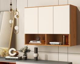 Armario Aéreo Organizador Multiuso Quarto Sala Bela 3 Portas