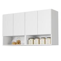 Armario Aéreo Organizador Multiuso Quarto Sala Bela 4 Portas