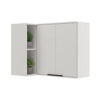 Armário Aéreo p/ Cozinha Alpha 2505 Canto Reto c/ 2 Portas 94cm Branco - Carraro Armário Aéreo p/ Cozinha Alpha 2505 Canto Reto c/ 2 Portas 94cm Branco - Carraro