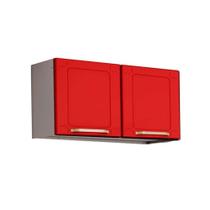 Armário Aéreo p/ Cozinha Colors 6000 c/ 2 Portas 70cm Branco/Vermelho - Bertolini