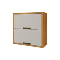 Armário Aéreo p/ Cozinha Imperatriz c/ 2 Portas Basculante 80cm Freijo/Off White - Nesher Armário Aéreo p/ Cozinha Imperatriz c/ 2 Portas Basculante 80cm Freijo/Off White - Nesher