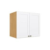 Armário Aéreo p/ Cozinha Infinity 2 Portas 70cm Savana/Branco - Genialflex