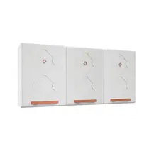 Armário Aéreo p/ Cozinha Mirage New Aço c/3 Portas 120cm Branco - Telasul