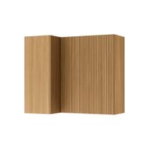 Armário Aéreo p/ Cozinha Rainha Canto c/ 2Portas 92 cm Nature - Nesher Armário Aéreo p/ Cozinha Rainha Canto c/ 2Portas 92 cm Nature - Nesher