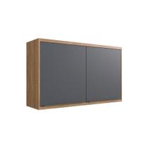 Armário Aéreo p/ Cozinha Versalis PH 3045 c/ 2 Portas 120cm Freijo/Grafito Chess - Herval