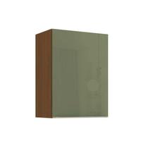 Armário Aéreo p/ Cozinha Vibra T643 c/ 1 Porta 60cm Canela/Verde Pistache Lacca - Kappesberg