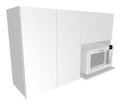 Armário Aéreo P/pratos Nicho Cozinha Suporte Microondas Mdf