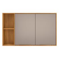 Armário Aéreo para Cozinha 2 Portas 120cm Plena Amarelo/Cinamon/Nude Prime Tx