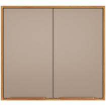 Armário Aéreo para Cozinha 80 cm 2 Portas Valena Cinamon/Nude