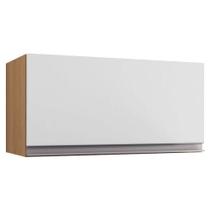Armário Aéreo Para Cozinha Andréia 1 Porta Amêndoa Branco - Ajl Armário Aéreo Para Cozinha Andréia 1 Porta Amêndoa Branco - Ajl