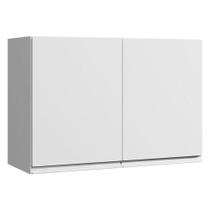 Armário Aéreo Para Cozinha Andréia 2 Portas 80 Cm Branco - Ajl