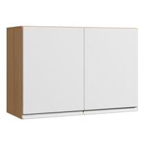 Armário Aéreo para Cozinha Andréia 2 Portas 80 cm Branco Amendoa - AJL