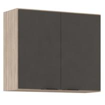 Armário Aéreo para Cozinha Firenze 2 Portas Avena Grafito - Demóbile Armário Aéreo para Cozinha Firenze 2 Portas Avena Grafito - Demóbile