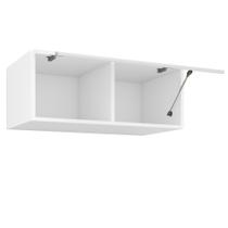 Armário Aéreo Para Cozinha / Lavanderia 90cm 1 Porta Basculante Branco