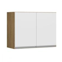Armário Aéreo para Cozinha Modulada com 2 Portas 80x60 Cm MDP 0462 Menu Móveis Armário Aéreo para Cozinha Modulada com 2 Portas 80x60 Cm MDP 0462 Menu Móveis