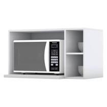 Armario Aereo Para Microondas Mdf 80 Cm Americana C557 Branco Henn