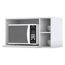 Armario Aereo Para Microondas MDF 80 cm Americana C557 Branco Henn