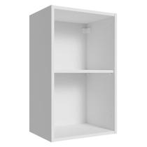 Armário Aéreo para Quarto 40 cm 2 Nichos Abertos Branco Neo Madesa Armário Aéreo para Quarto 40 cm 2 Nichos Abertos Branco Neo Madesa