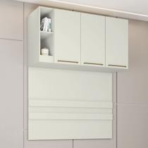 Armário Aéreo para Quarto Seletto 3 Portas 2 Nichos Areia - Henn
