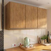Armário Aéreo Paris 120cm 3 Portas Mdf Mdp Bater Freijó Menu Móveis
