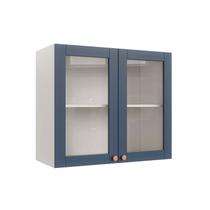 Armário Aéreo Planejado 2 Portas 80cm com Porta de Vidro Arizona CabeCasa MadeiraOriginals