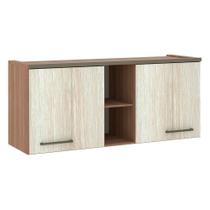 Armário Aéreo Ponte Casal Modulado Connect 165cm 2 Portas Luciane Móveis