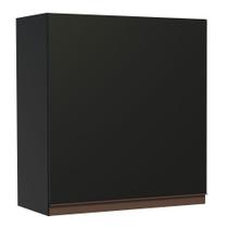 Armário Aéreo Reims 1 Porta Preto Madesa Armário Aéreo Reims 1 Porta Preto Madesa