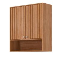 Armário Aéreo Ripado 2 Portas 80cm em MDF Divina MGM