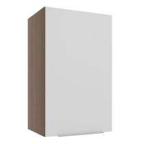 Armário Aéreo Stella 1 Porta Rustic/branco Madesa Armário Aéreo Stella 1 Porta Rustic/branco Madesa