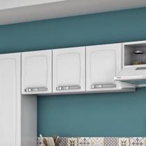 Armário Aéreo Suspenso 3 Portas 1 Prateleira Cozinha Modulada 105 cm Organizador Itatiaia Branco Armário Aéreo Suspenso 3 Portas 1 Prateleira Cozinha Modulada 105 cm Organizador Itatiaia Branco