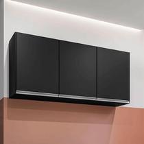 Armário Aéreo Suspenso Pursat MDP/BP Preto G96 - Gran Belo