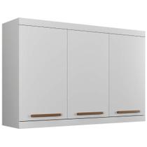 Armário Aéreo Talismã 3 Portas Branco Arte Móveis Armário Aéreo Talismã 3 Portas Branco Arte Móveis