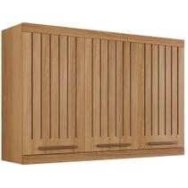 Armário Aéreo Talismã 3 Portas Cinamomo Ripado Arte Móveis Armário Aéreo Talismã 3 Portas Cinamomo Ripado Arte Móveis