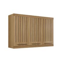 Armário Aéreo Talismã Ripado 3 Portas Arte Móveis Armário Aéreo Talismã Ripado 3 Portas Arte Móveis