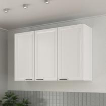 Armário Aéreo Triplo 120cm Soho CabeCasa MadeiraOriginals Branco