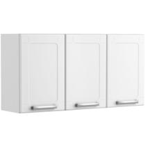 Armário aéreo triplo 3 portas bertolini múltipla - branco