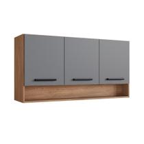 Armário Aéreo Triplo Giovanna 120cm com 3 Portas - Casajá Armário Aéreo Triplo Giovanna 120cm com 3 Portas - Casajá