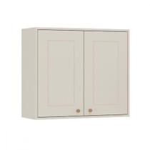 Armário Aéreo Tunisia 2 Portas Off White E Canelato Atualle Off White Com Canelato Armário Aéreo Tunisia 2 Portas Off White E Canelato Atualle Off White Com Canelato