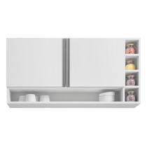 Armário Aéreo Vanessa 2 Portas 105 cm Branco AJL Armário Aéreo Vanessa 2 Portas 105 cm Branco AJL