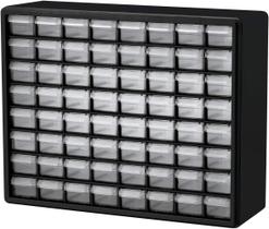 Armário Akro-Mils de armazenamento de plástico com 64 gavetas 51x15x41 cm Armário Akro-Mils de armazenamento de plástico com 64 gavetas 51x15x41 cm