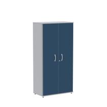 Armario Alto 02 Portas Maxxi Pandin 1,60 M Azul e Cinza