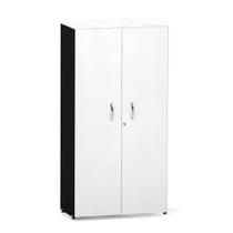 Armario Alto 02 Portas P25 Pandin 1,60 M Branco e Preto Armario Alto 02 Portas P25 Pandin 1,60 M Branco e Preto