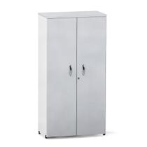 Armario Alto 02 Portas P25 Pandin Cinza e Branco 1.60 M